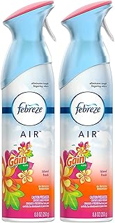 Febreze Air Freshener Spray - Gain Island Fresh - Net Wt. 8.8 OZ (250 g) Per Bottle - Pack of 2 Bottles