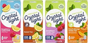 Crystal Light Drink Mix – Sweet Tea Canister (12 Quarts), Peach Mango Green Tea On-The-Go (10 CT), Raspberry Green Tea Pitcher Packets (1.87 oz) & Raspberry Lemonade On-The-Go (10 CT) (1 Ea.) (Variety Pack)