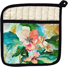 Betsy Drake PT724 Apple Blossoms Pot Holder