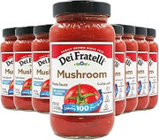 Dei Fratelli Mushroom Pasta Sauce (24 oz. jars; 8 pack) - No Water Added - Never from Tomato Paste - 5th Generation Recipe