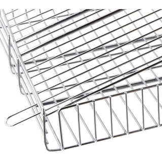 Outset QC71 Chrome Grill Basket, 11 7/8" Wide, Silver - Default Title