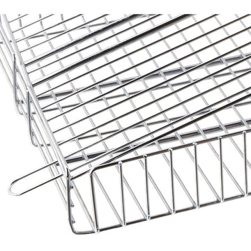 Outset QC71 Chrome Grill Basket, 11 7/8" Wide, Silver - Default Title