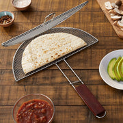 Outset QC76 Chrome Quesadilla Grill Basket, 12" Wide, Silver - photo 4