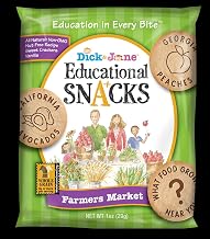 Dick and Jane Farmers Market Vanilla Educational Snacks, 1 Ounce -- 120 per case.