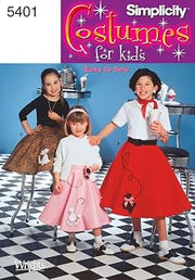 Simplicity Sewing Pattern 5401 Child and Girl Costumes, HH (3-4-5-6)