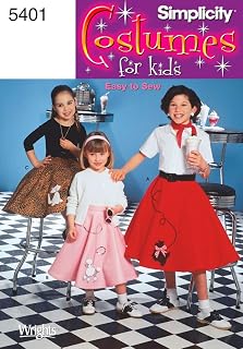 Simplicity Sewing Pattern 5401 Child and Girl Costumes, HH (3-4-5-6)