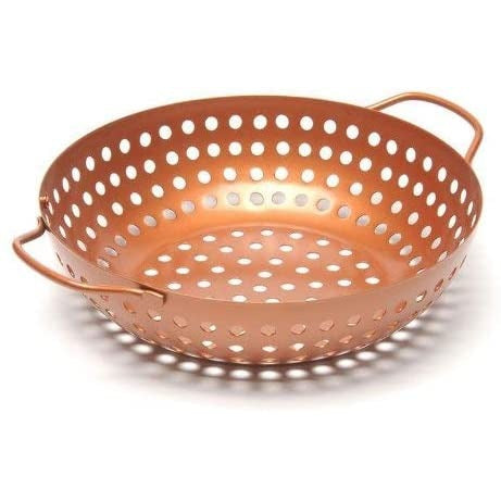 Outset Carbon Steel Grill Basket, 10 3/4" Diameter - photo 2