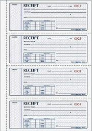MRediform Money Receipt Collection Forms, 2-Part, Carbonless, 7" x 2 3/4", Set of 400