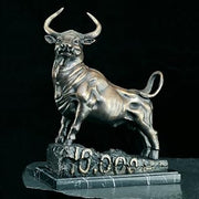 Bey-Berk International 15.75H in. Bull Cracking 10,000 Mark - Limited Edition