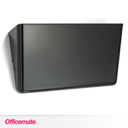 Letter-Size Wall File by Officemate – (Pack of 1), Plastic, Black, Model 21432