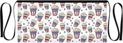 Kitchen Apron Popcorn | Unisex Server Apron with 3 Pockets, Adjustable for Waiters, Gardeners, Kitchen, BBQ, Painting and Restaurant Work