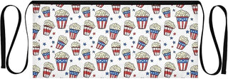 Kitchen Apron Popcorn | Unisex Server Apron with 3 Pockets, Adjustable for Waiters, Gardeners, Kitchen, BBQ, Painting and Restaurant Work