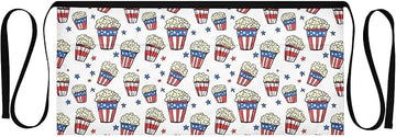 Kitchen Apron Popcorn | Unisex Server Apron with 3 Pockets, Adjustable for Waiters, Gardeners, Kitchen, BBQ, Painting and Restaurant Work