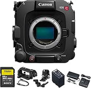 Canon EOS C400 Cinema Camera (6388C002) Bundle | For Professional Video & Streaming | Full-Frame 6K RF Mount Cinema Camera with BSI Sensor | Dual Pixel CMOS AF