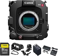 Canon EOS C400 Cinema Camera (6388C002) Bundle | For Professional Video & Streaming | Full-Frame 6K RF Mount Cinema Camera with BSI Sensor | Dual Pixel CMOS AF