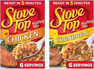Kraft Stove Top Stuffing Mix Pack – Chicken & Cornbread, 6 oz Each, 2 Count (Variety Pack)