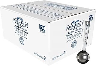 Ghirardelli Sweet Ground White Chocolate Flavored Powder, 10lb with Spoon
