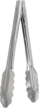 American Metalcraft HDUT975 Tongs, 9.375" Length x 2" Width, Silver