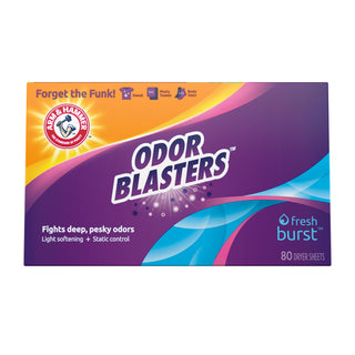 Odor Blaster Sheets Fresh Burst 80ct by ARM & HAMMER – 80 Count (Pack of 1), Model 10033200002908