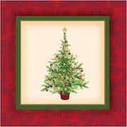 Creative Converting Holiday Spruce Lunch Napkins, Red/Green