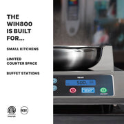 Waring Silver / WIH800 - Double Burner / One Size Countertop Burners