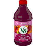 Beet Ginger Lemon 100% Vegetable Juice by V8 – 46 Fl Oz (Pack of 1), Beet Ginger Lemon, Model 200000028146