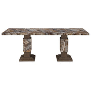 D12 Brown Dining Table by Global Furniture USA – Engineered Wood, Brown, Model AMZ-D12DT-BRWN