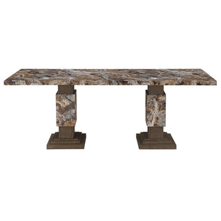 D12 Brown Dining Table by Global Furniture USA – Engineered Wood, Brown, Model AMZ-D12DT-BRWN