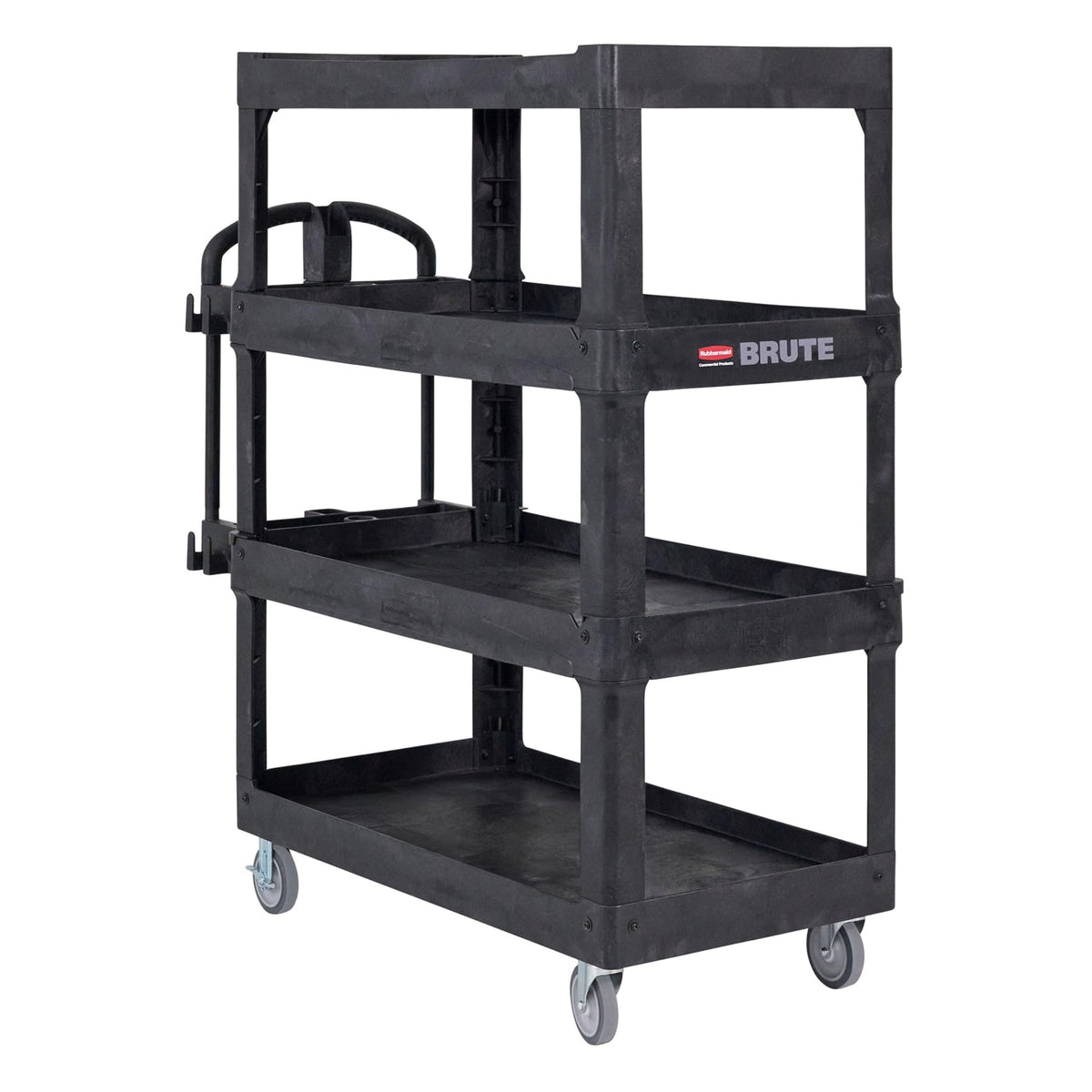 Rubbermaid Commercial Products Black / Large / 4-Shelf Service Carts