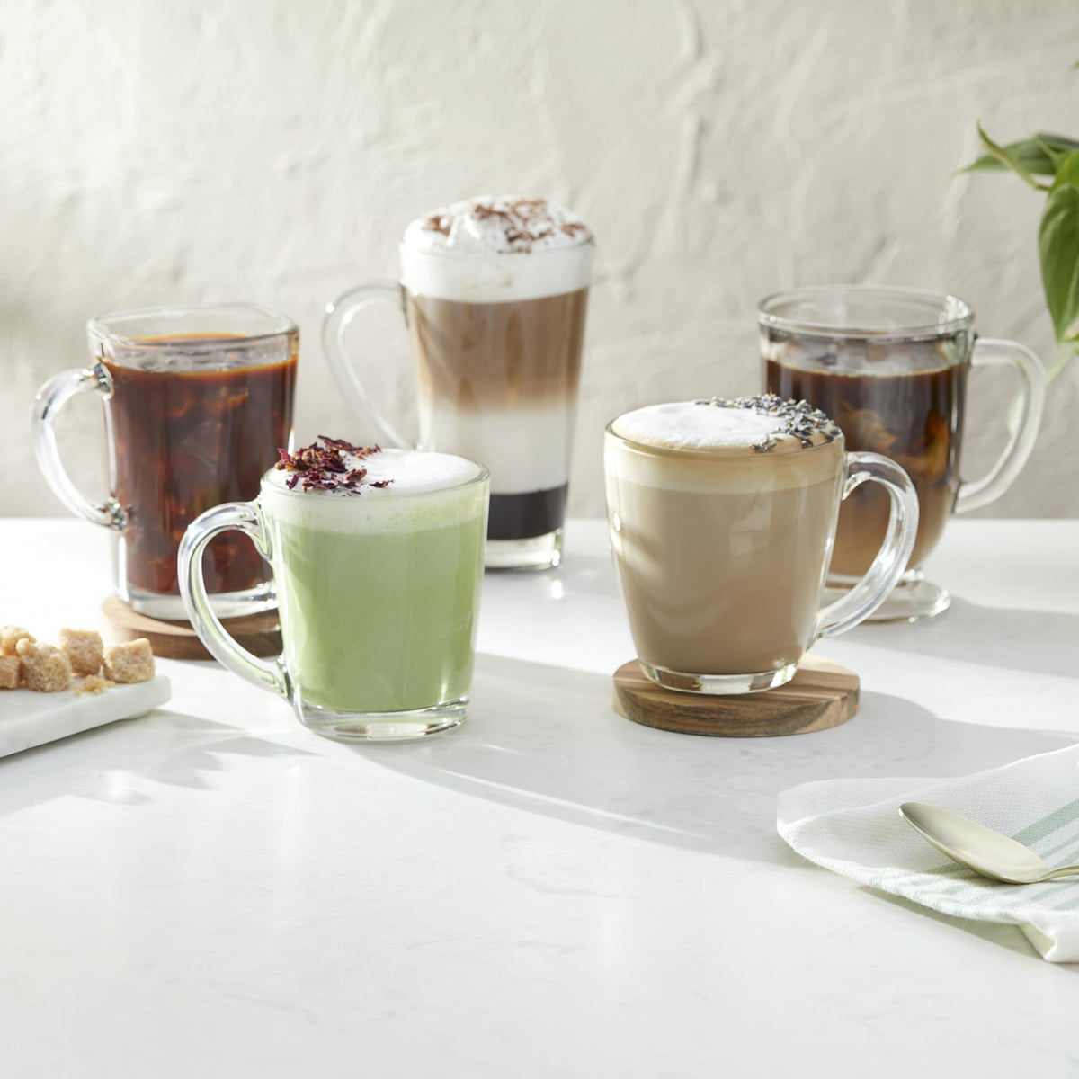 Tapered Mug 458 ml Set of by Libbey – 15.5 Ounces, 458.0 milliliters, Glass, Transparent, Model 70493