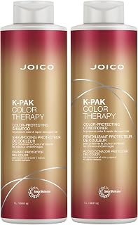 Joico K-PAK Color Therapy Color-Protecting Shampoo and Conditioner | For Color-Treated Hair | Boost Shine | Improve Elasticity | Repair Breakage | Rebuild Damaged Hair | With Keratin & Argan Oil