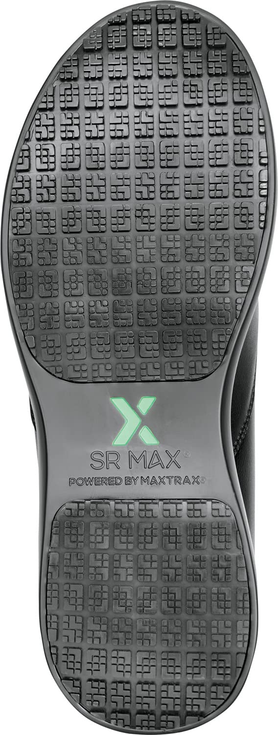 Mens Black MaxTrax Soft Toe SRO Oxford 11.5 EW by SR Max – 11.5 X-Wide, Mesh, Black, Model Ayden