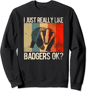 Badger Colorful Retro Animal Sweatshirt