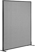 Global Industrial Freestanding Office Partition Panel, 48.25"W x 60"H, Gray