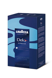 Dek Decaffeinated Espresso Pods (case of 108) by Lavazza – 1 Count (Pack of 108), Pods, Blue, Pack of 108, Model LAVDEKPODS