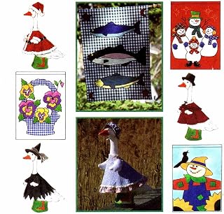 OOP Simplicity Craft Pattern 9019. Seasonal Yard Flags & Seasonal Clothing for 22"-26" Lawn Geese