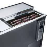Maxx Cold MXCR65BHC Commercial Bottle Cooler with 2 Stainless Steel Doors and Top 4 Rollers Integrated Bottle Opener and Forced Air Cooling by DUURA – Model DVBC65