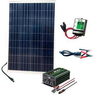 110 Watt Complete Solar Panel Kit by Nature Power – polycrystalline, Model 53110