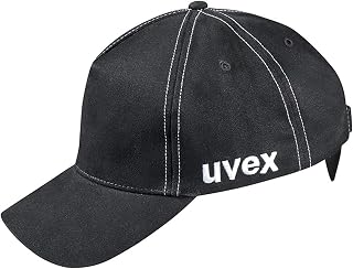 Uvex u-Cap Sport Head Cap with Long Baseball and Hard Cover - Black - 55-59 cm