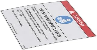 Bki N0176 Instruction & Safety Manual Decal