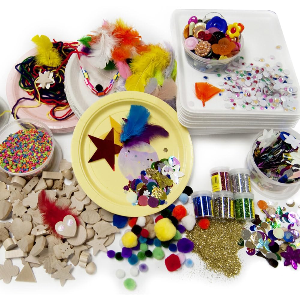 Products Collage Treasure Box by Hygloss – Wood, Multicolor, Pack of 100, Model 9904