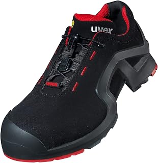 Unisex-Adult Uvex 1 X-tended Support BoaSafety Shoe, black, red, 9