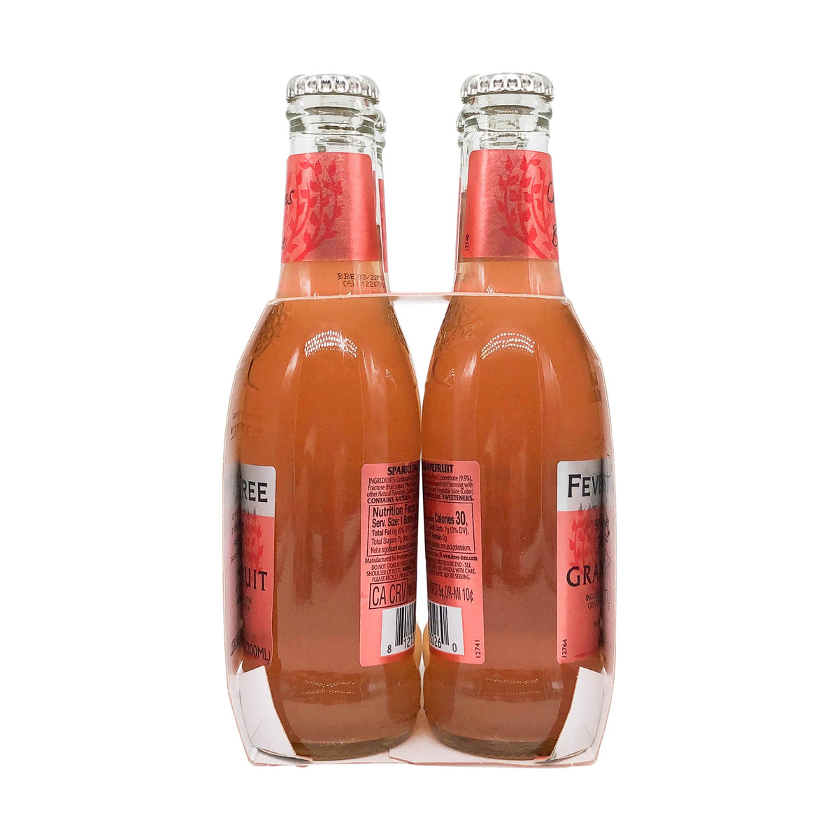 Sparkling Pink Grapefruit Mixer by Fever-Tree – 6.8 Fl Oz (Pack of 4), Pack of 6, Model 0812136030277