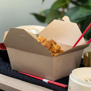 SCT ChampPak™ Disposable Takeout Kraft Meal Tray w/ Lid (160 Quantity) by SOUTHERN CHAMPION TRAY – 7-3/4" x 5-1/2" x 3-1/2", Cardboard, Kraft, Pack of 160, Model 0764