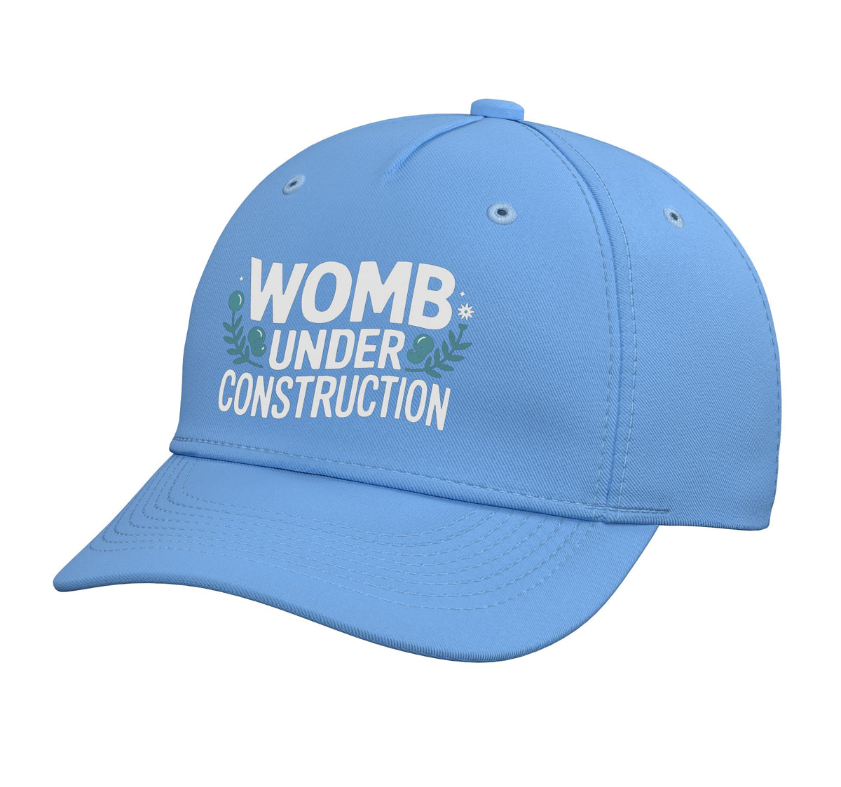 IVF in Vitro Fertilization Transfer Day Fertility Pregnancy Adjustable Printed Baseball Hat by IVF In Vitro Fertilization SteMi Apparel – Cotton, Light Blue