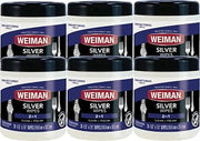 Weiman Silver Wipes - Jewelry Wipes 6 Pack - Cleaner and Polisher for Silver Jewelry Sterling Silver