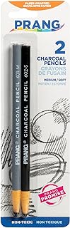 Prang Charcoal Pencils, Medium & Soft Core, 2 Count