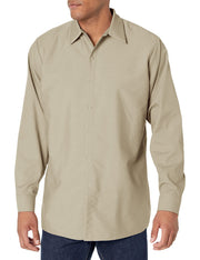 Red Kap Large Tall / Light Tan / Rk Specialized Pocketless Work Shirt Button-Down Shirts
