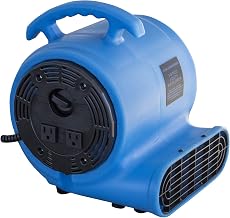 Buffalo Tools AIRMOVER 900 Cfm Air Mover Blower, Blue, 10.5"L x 13"W x 12"H