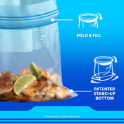 Ziploc 19 Count / Blue / 1.0 quarts Food Storage Bags